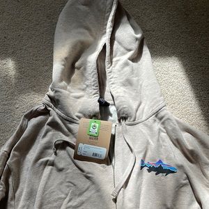 Patagonia Cream Fitz Roy Trout Sweatshirt